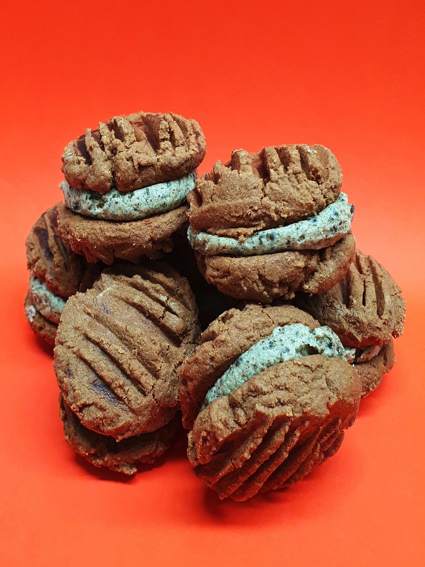 Chocolate Shortbread Cookie with a Choc Cookie & Cream Buttercream Filling