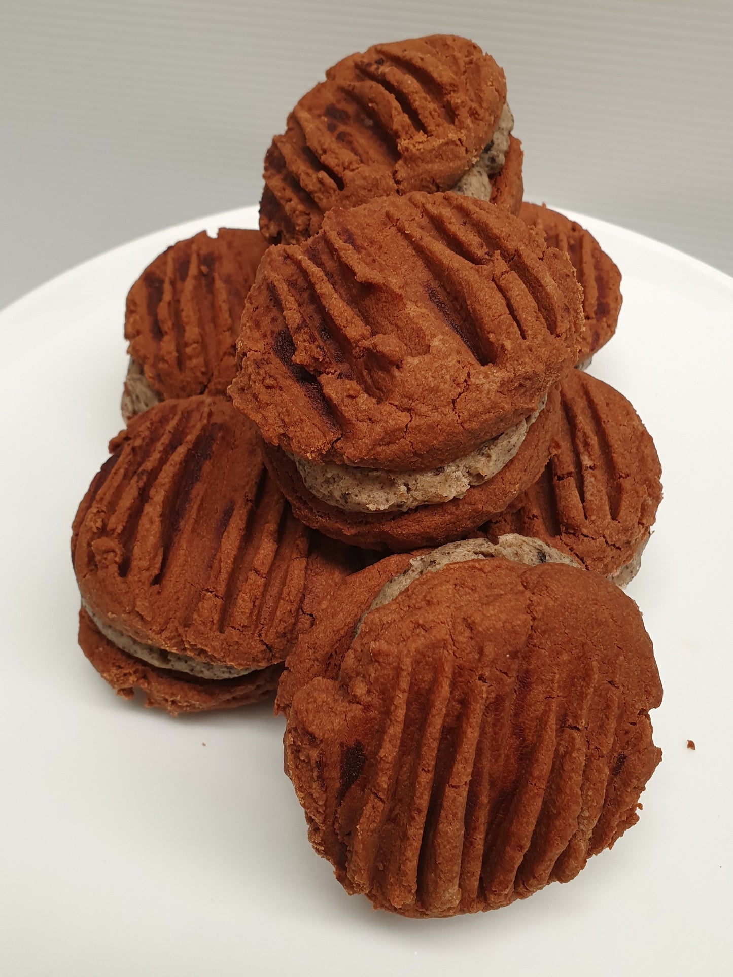 Chocolate Shortbread Cookie with a Choc Cookie & Cream Buttercream Filling